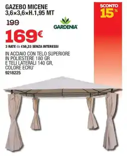 Bricofer GAZEBO MICENE GARDENIA offerta