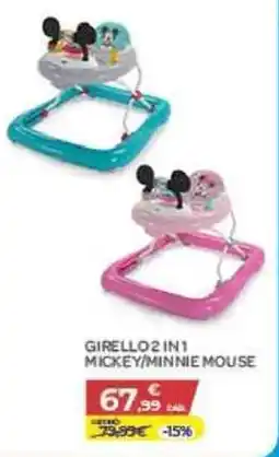 Bimbo Store GIRELLO 2 IN 1 MICKEY/MINNIE MOUSE offerta