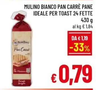 Famila Market Mulino Bianco Pan Carrè offerta