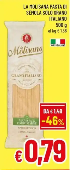Famila Market La Molisana Pasta di Semola Solo Grano Italiano offerta
