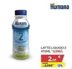Bimbo Store Latte liquido 2 Humana offerta