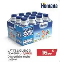 Bimbo Store Latte liquido 3 Humana offerta