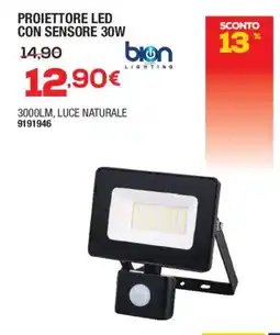 Bricofer Proiettore LED con sensore bion lighting offerta