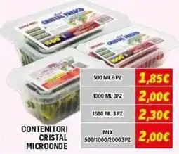 Orizzonte CONTENITORI CRISTAL MICROONDE offerta
