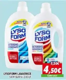 Orizzonte LYSOFORM LAVATRICE offerta