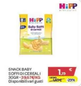 Bimbo Store HiPP Baby Soffi di cereali offerta
