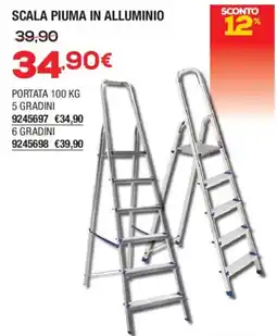 Bricofer SCALA PIUMA IN ALLUMINIO offerta