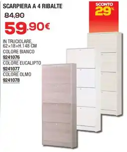 Bricofer SCARPIERA A 4 RIBALTE offerta