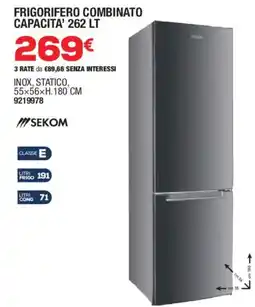 Bricofer FRIGORIFERO COMBINATO SEKOM offerta