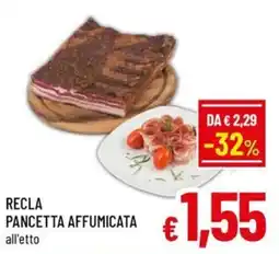 Famila Market RECLA PANCETTA AFFUMICATA offerta