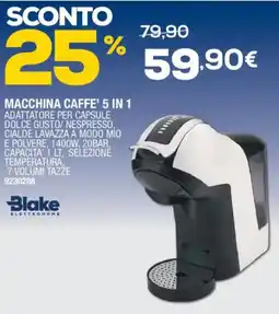Bricofer Macchina caffe' 5 in 1 blake offerta