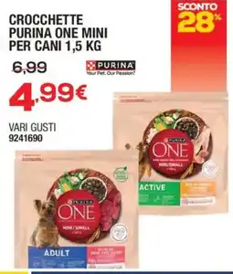 Bricofer Crocchette Purina One Mini offerta