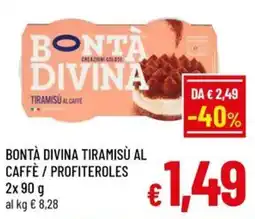 Famila Market BONTÀ DIVINA TIRAMISÙ AL CAFFÈ offerta