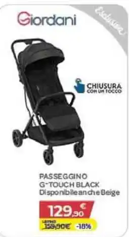 Bimbo Store Giordani PASSEGGINO G-TOUCH BLACK offerta