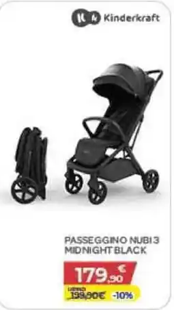 Bimbo Store Kinderkraft Passeggino Nubi 3 Midnight Black offerta