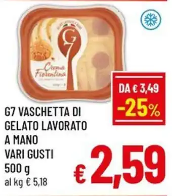 Famila Market G7 Vaschetta di Gelato Lavorato a Mano offerta