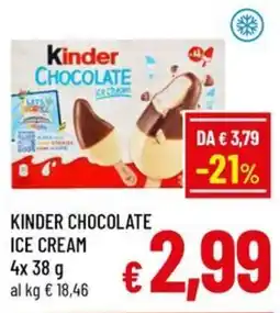 Famila Market Kinder Chocolate Ice Cream offerta