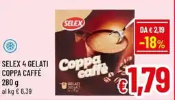 Famila Market SELEX 4 GELATI COPPA CAFFÉ offerta