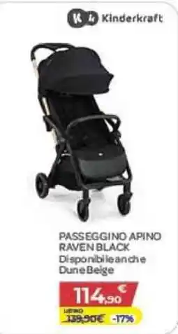 Bimbo Store Passeggino Apino Raven Black offerta