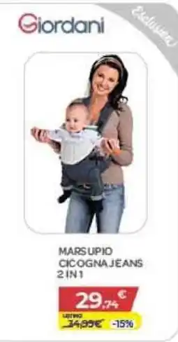 Bimbo Store Giordani MARS UPID CICOGNA JEANS 2 IN 1 offerta