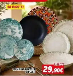 Orizzonte SERVIZIO DA TAVOLA 18 PIATTI offerta