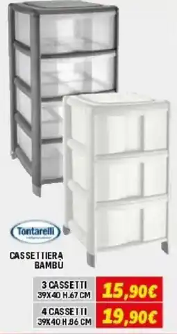Orizzonte CASSETTIERA BAMBU Tontarelli offerta