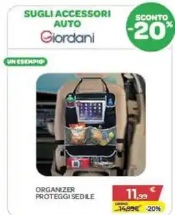 Bimbo Store Organizer Proteggi Sedile Giordani offerta