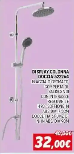 Orizzonte DISPLAY COLONNA DOCCIA 522264 offerta