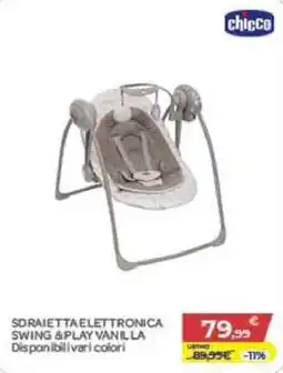 Bimbo Store chicco Sdraietta Elettronica Swing & Play Vanilla offerta