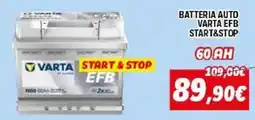 Orizzonte BATTERIA AUTO VARTA EFB START&STOP offerta