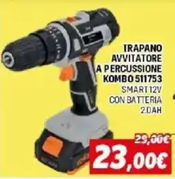 Orizzonte TRAPANO AVVITATORE A PERCUSSIONE KOMBO 511753 SMART12V offerta
