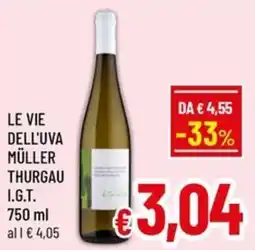 Famila Market LE VIE DELL'UVA MÜLLER THURGAU I.G.T. offerta