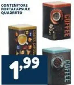 Cossuto CONTENITORE PORTACAPSULE QUADRATO offerta