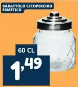 Cossuto Barattolo c/coperchio ermetico offerta