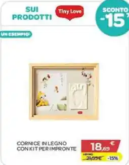 Bimbo Store Tiny Love Cornice in legno con kit per impronte offerta