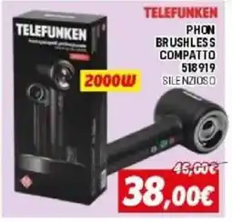 Orizzonte TELEFUNKEN PHON BRUSHLESS COMPATTO offerta