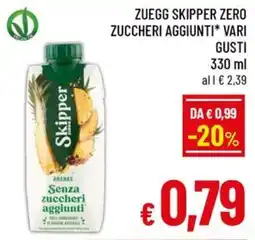 Famila Market Zuegg Skipper Zero offerta