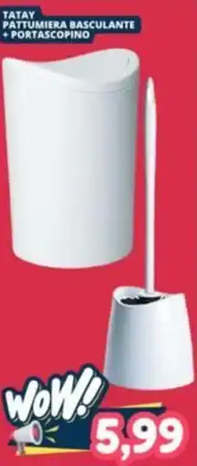 Cossuto TATAY PATTUMIERA BASCULANTE + PORTASCOPINO offerta