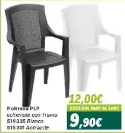 Orizzonte Poltrona PLP schienale con Trama offerta