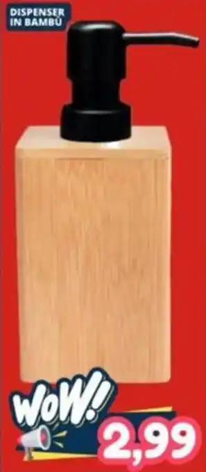 Cossuto DISPENSER IN BAMBU offerta