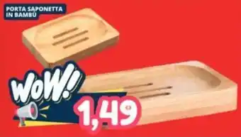 Cossuto PORTA SAPONETTA IN BAMBU offerta