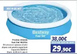 Orizzonte Bestway Piscina rotonda Fast Set offerta