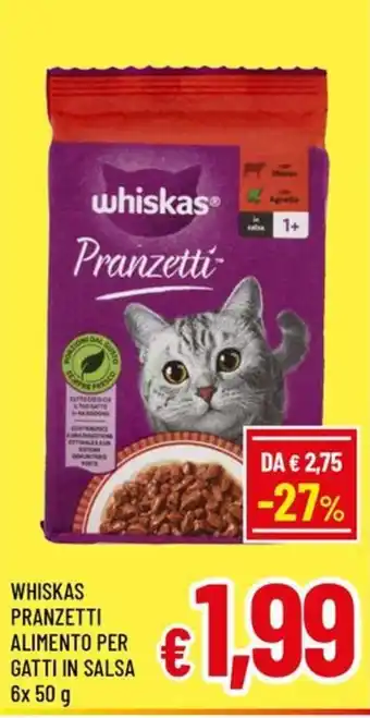 Famila Market Whiskas Pranzetti offerta