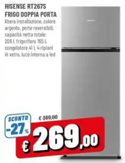 Famila Market HISENSE RT267S FRIGO DOPPIA PORTA offerta