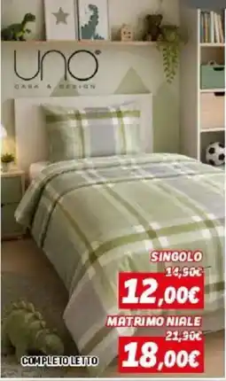 Orizzonte UNO CASA & DESIGN COMPLETO LETTO offerta