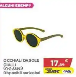 Bimbo Store OCCIALI DA SOLE GIALLI offerta