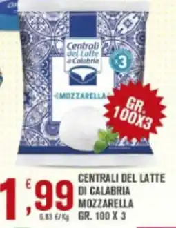 Conté Supermercati Centrali del Latte di Calabria Mozzarella offerta