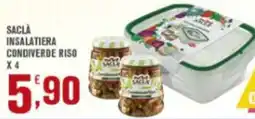 Conté Supermercati Saclà insalatiera condiverde riso offerta