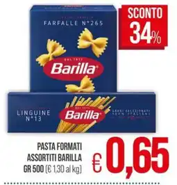 PrestoFresco Pasta formati assortiti Barilla offerta
