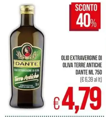 PrestoFresco Olio extravergine di oliva Terre Antiche Dante offerta